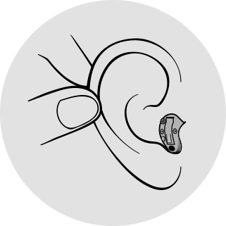 instrução do aparelho auditivo cic